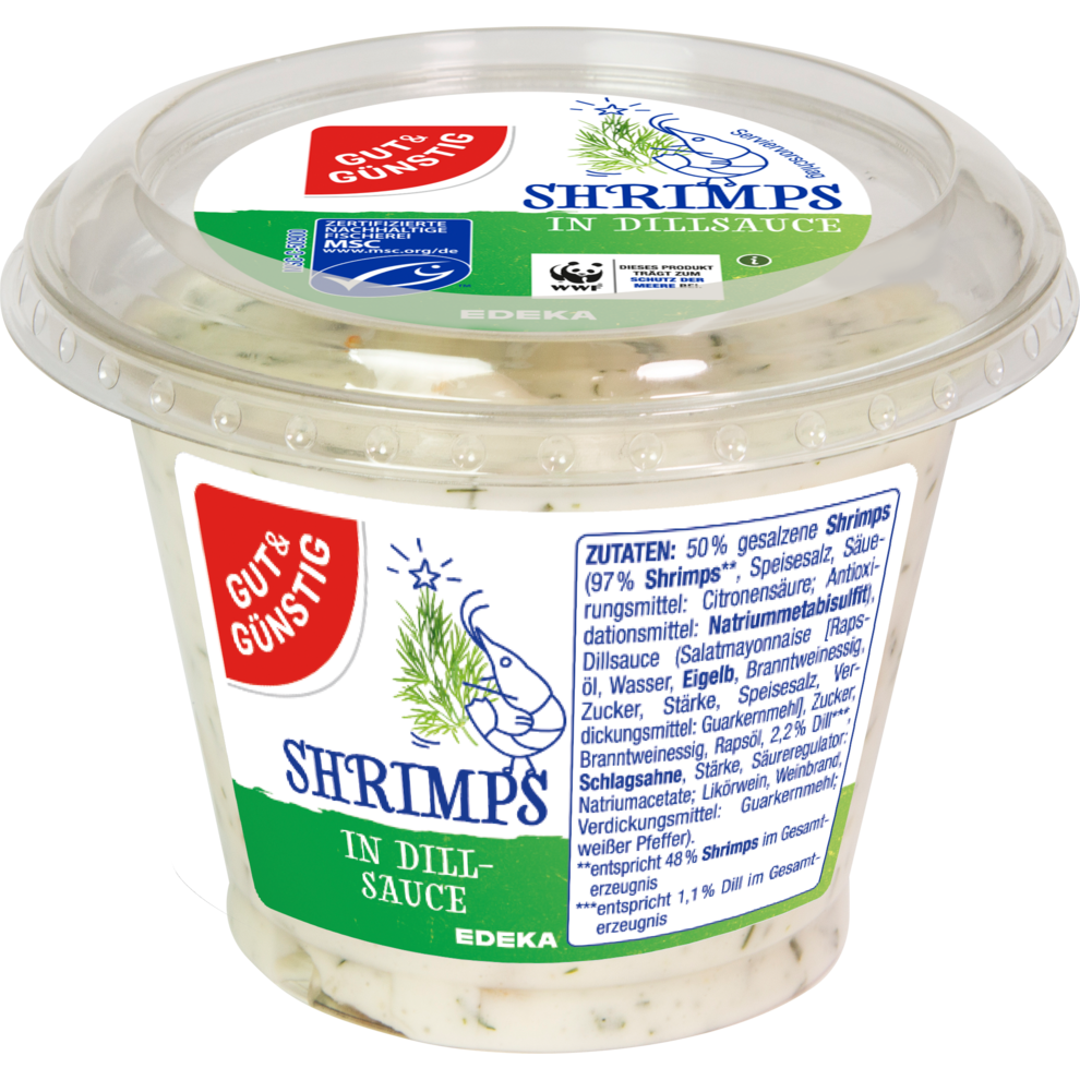 Shrimps in Dillsauce