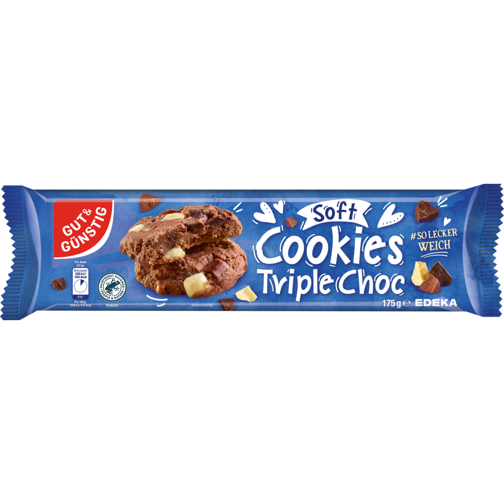 Soft Cookies Triple Choc