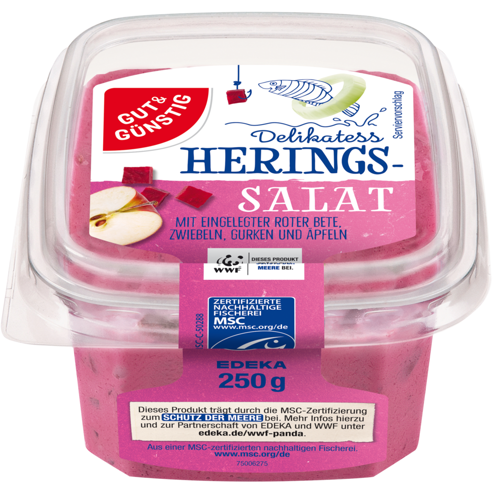 Delikatess-Heringssalat rot