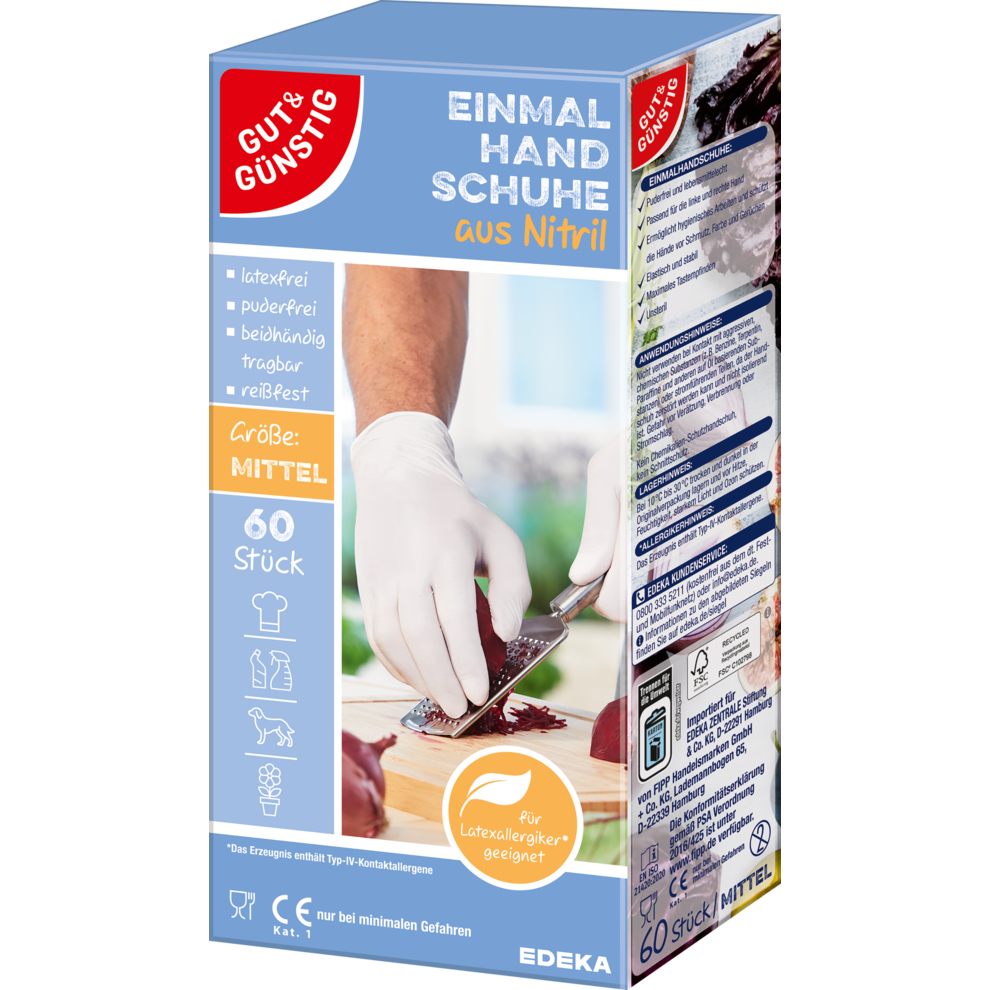 Einmalhandschuhe Nitril Gr. M