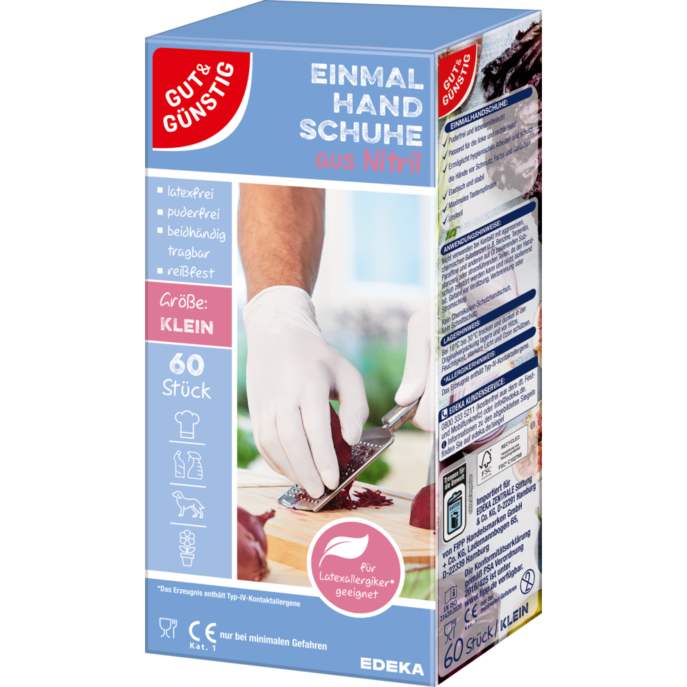 Einmalhandschuhe Nitril Gr. S