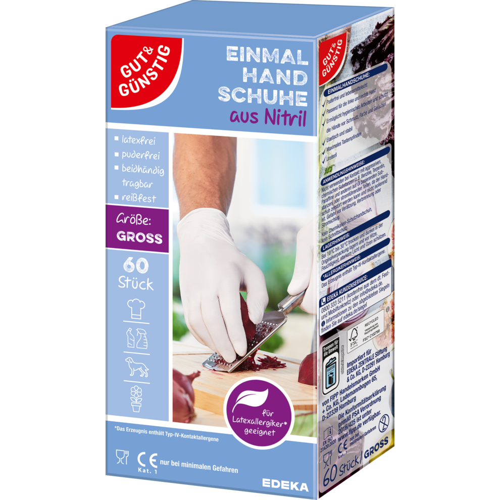 Einmalhandschuhe Nitril Gr. L
