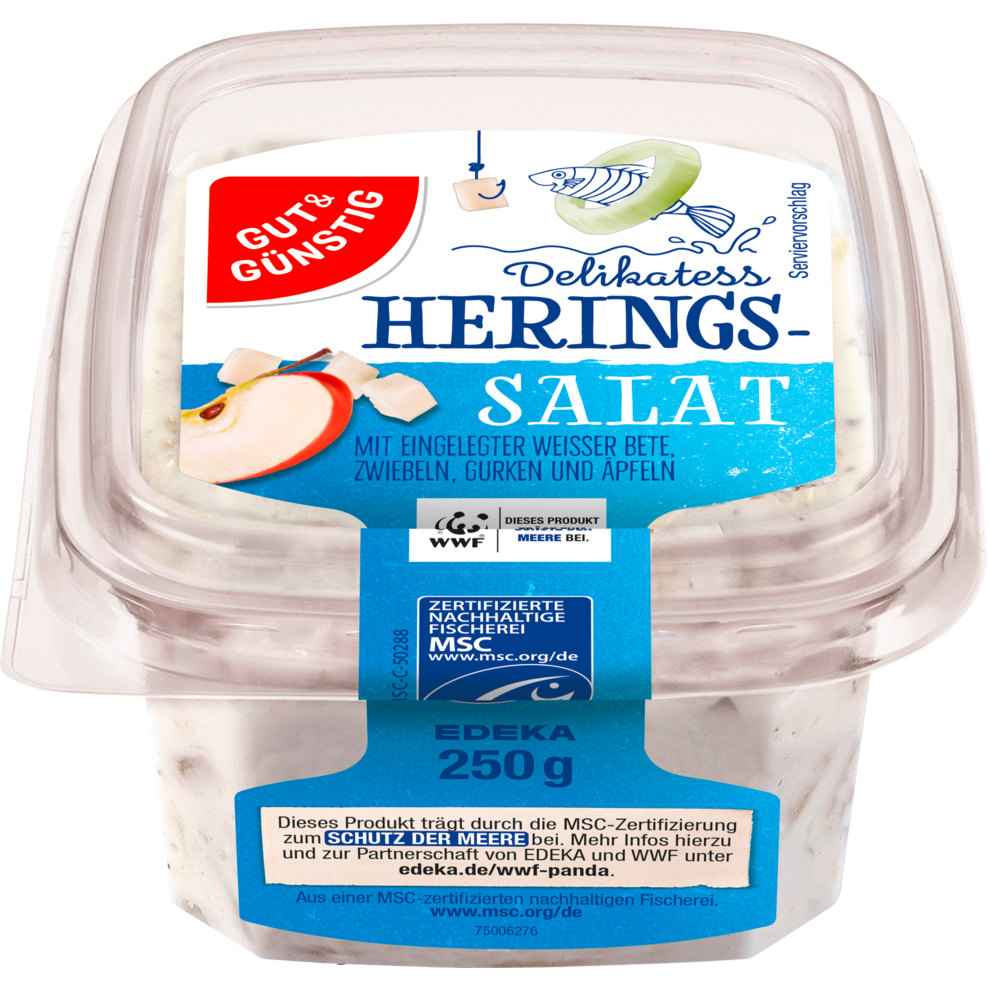 Delikatess-Heringssalat weiß