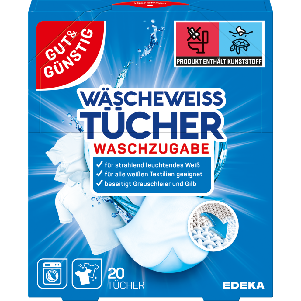 Wäscheweiß-Tücher