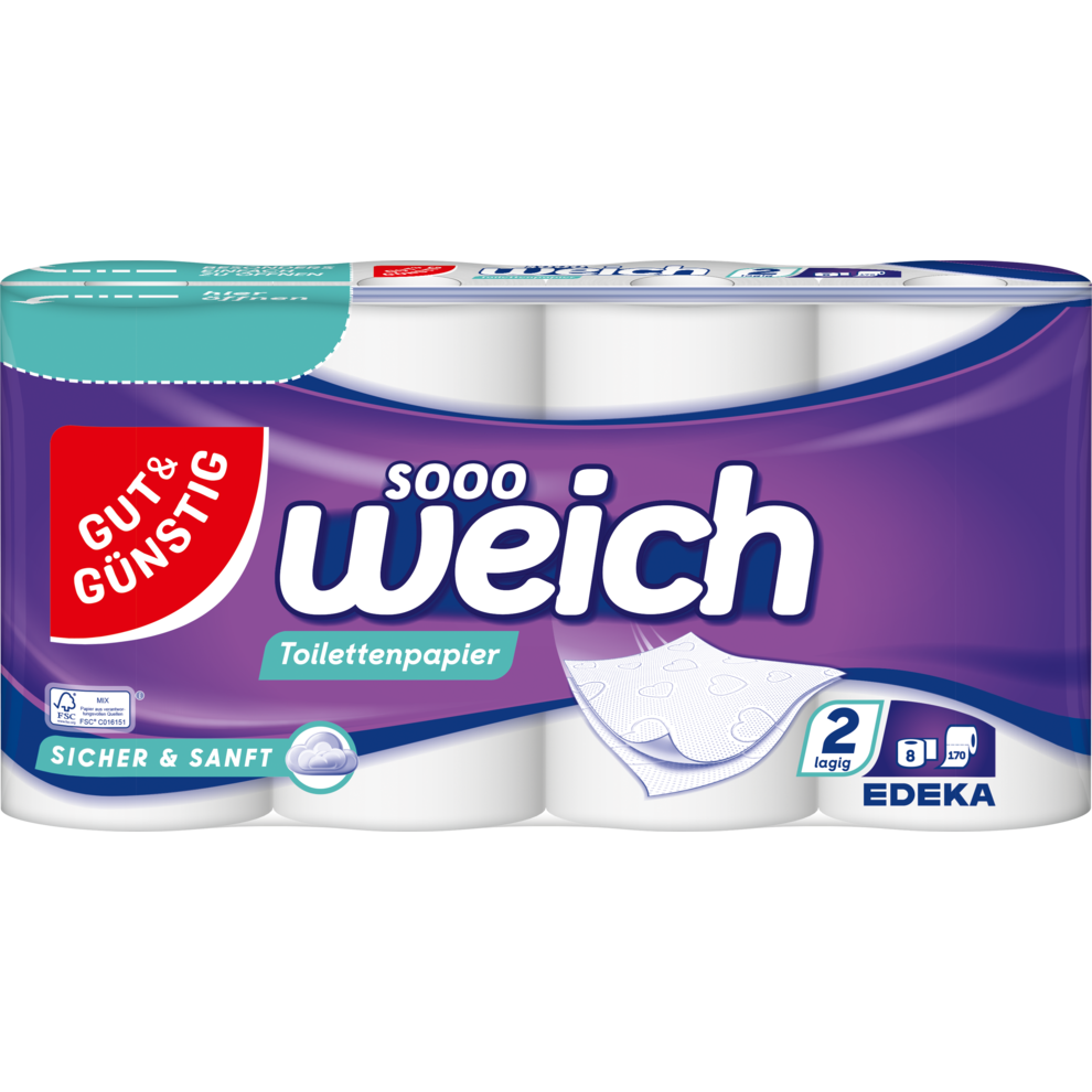 Toilettenpapier 2lg
