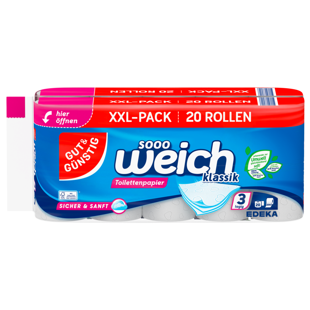 Toilettenpapier klassik XXL