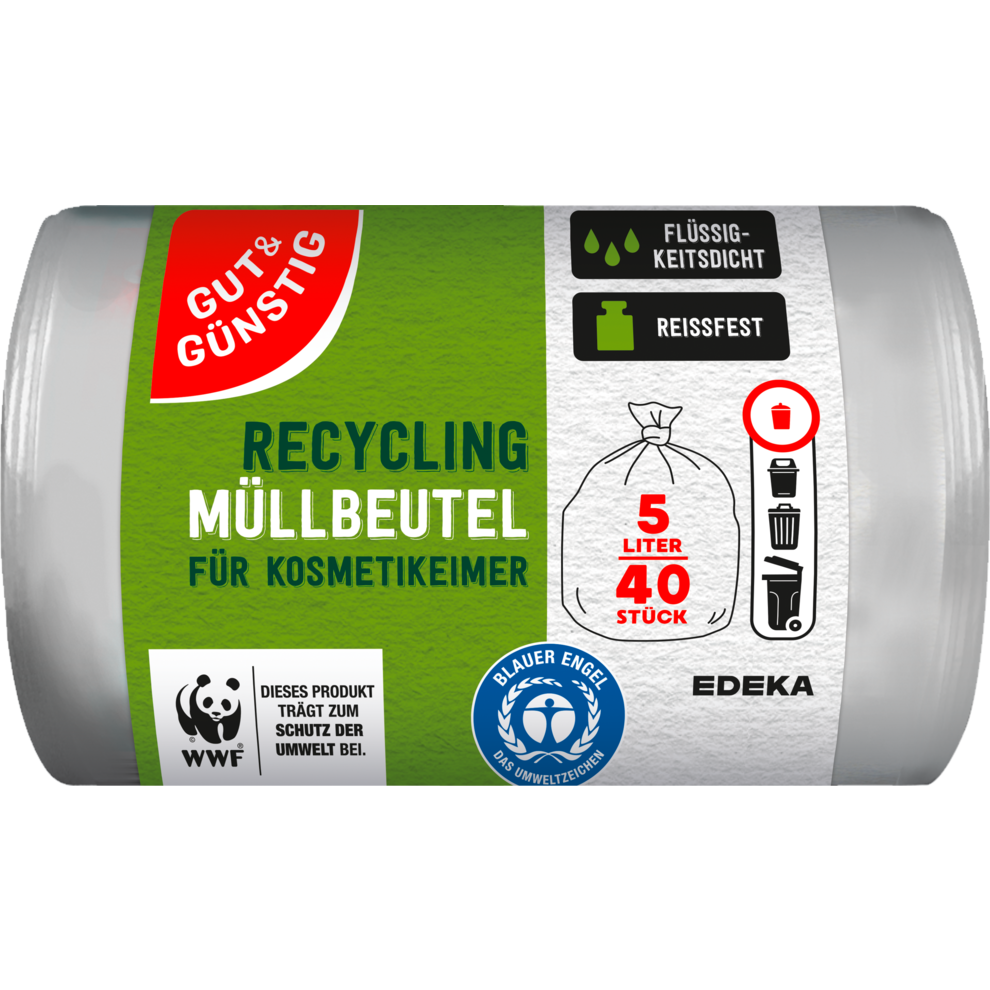 Recycling-Kosmetik Müllbeutel 5 Liter