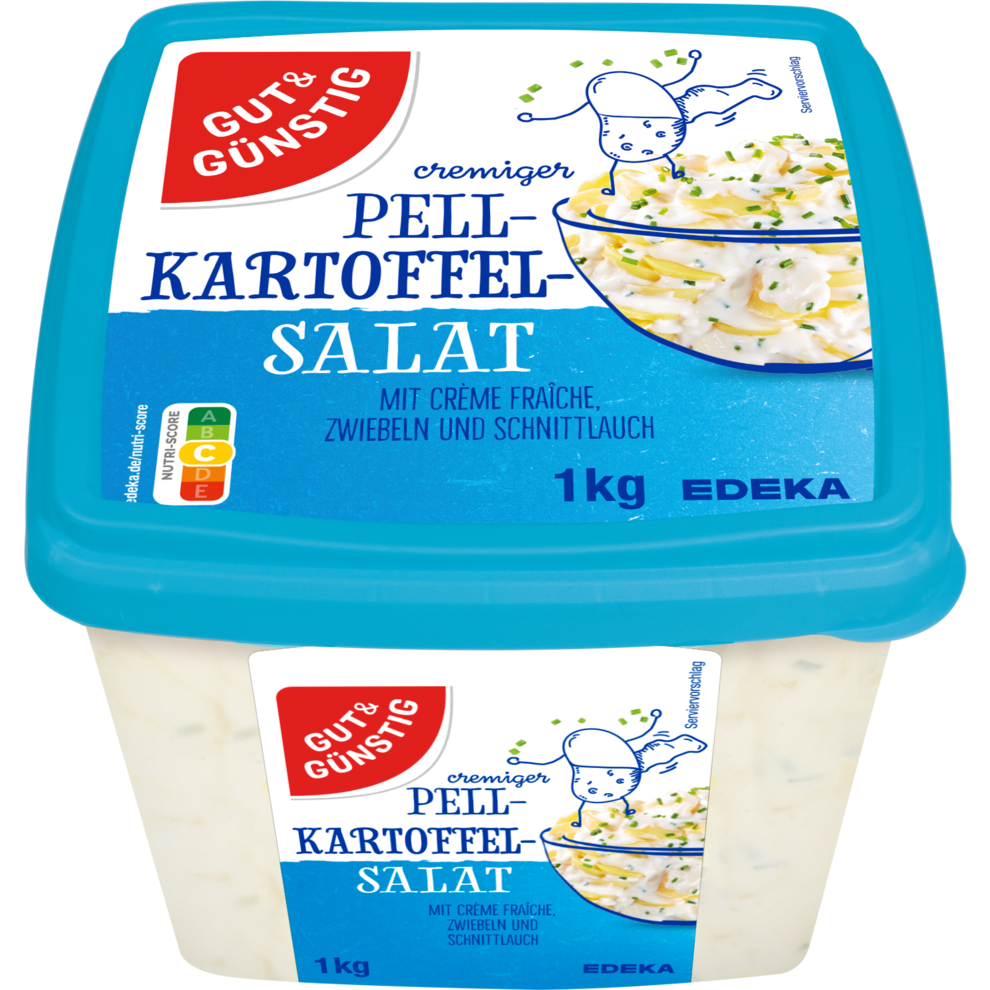 Pellkartoffelsalat mit Crème Fraîche