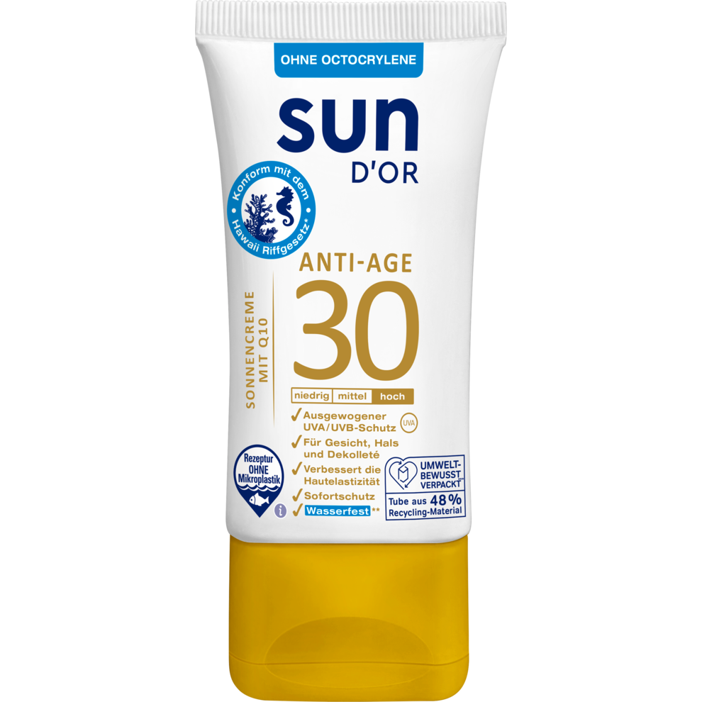 Anti Age straffende Sonnencreme LSF 30 hoch