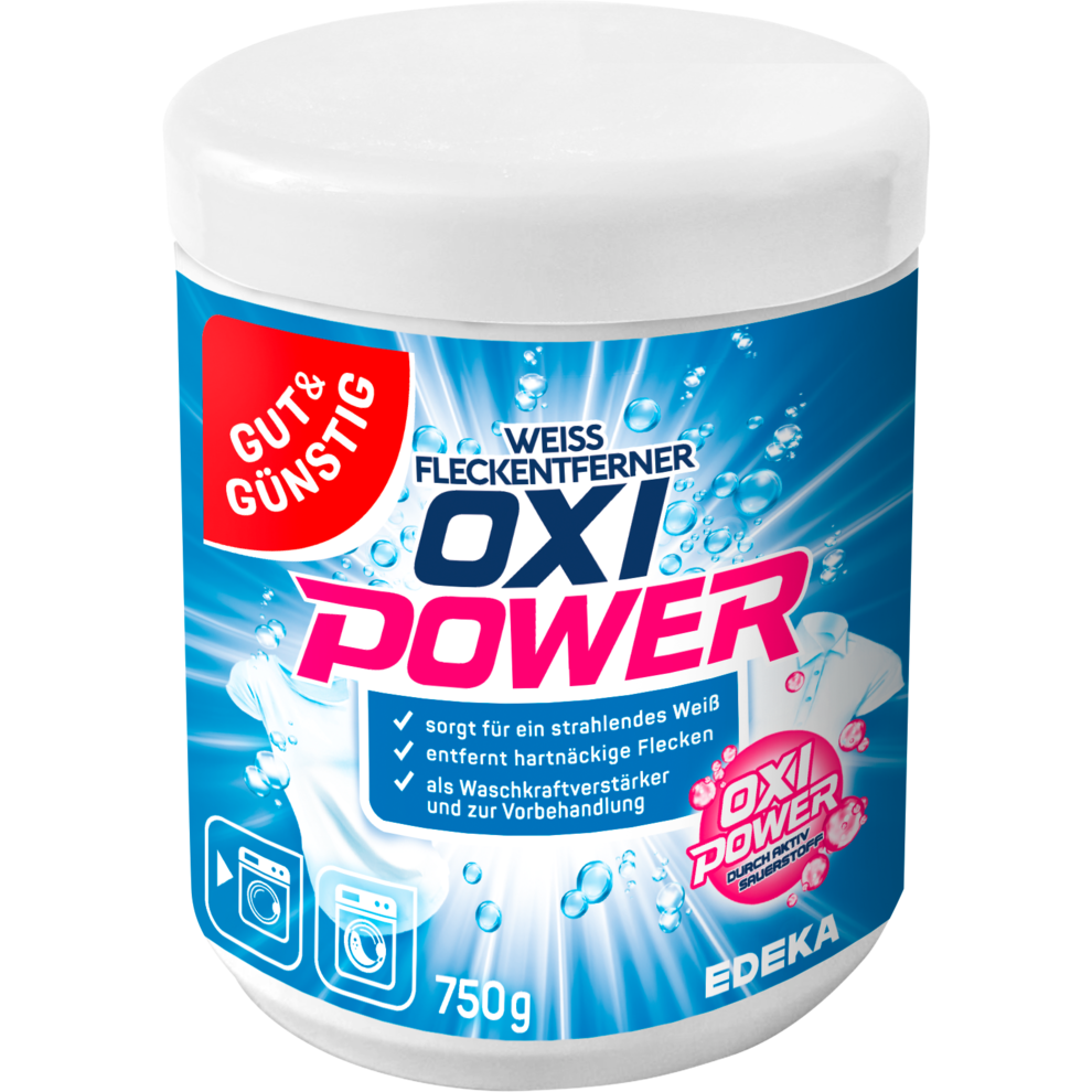 Weiß Fleckenentferner Pulver Oxi Power