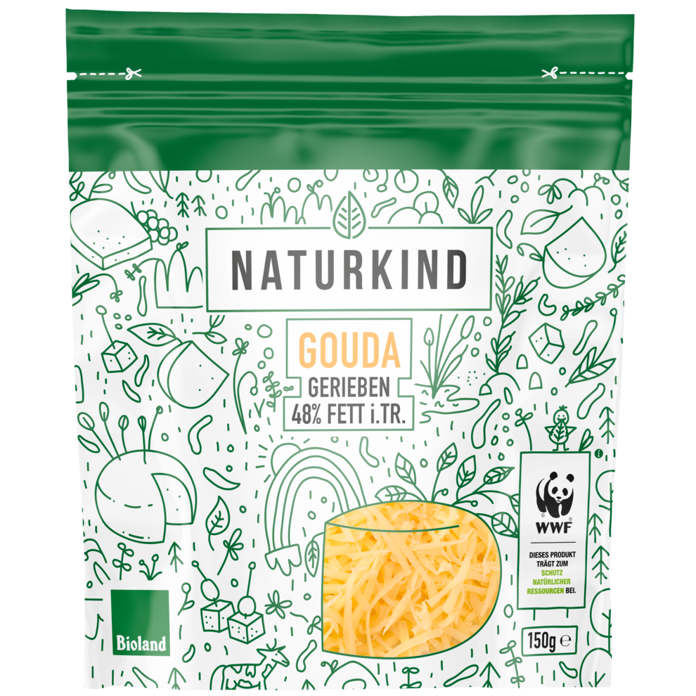 Bio Reibekäse Gouda