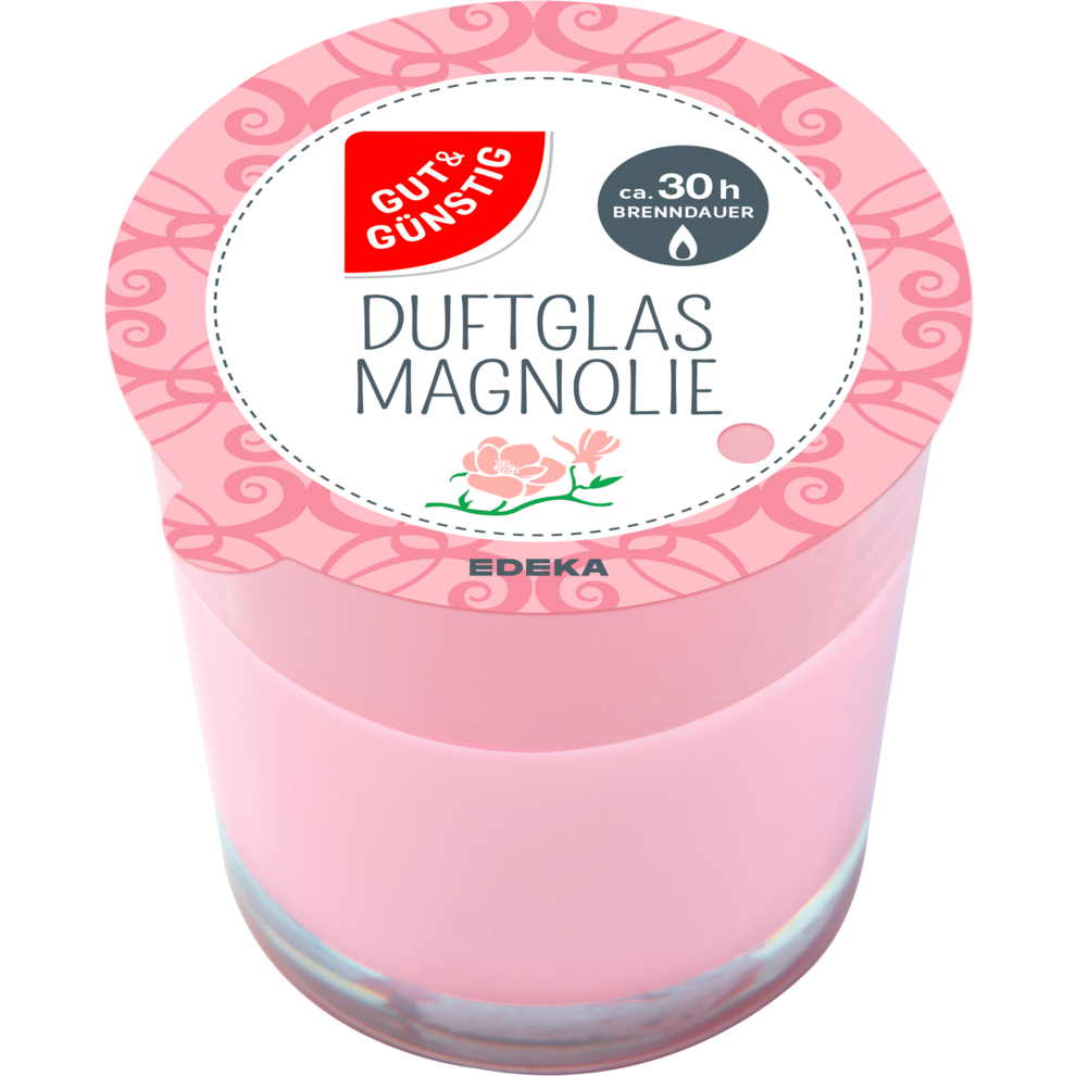 Duftkerze im Glas, Magnolie
