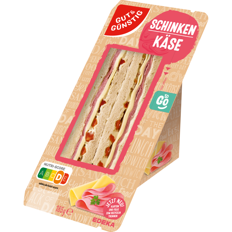 Sandwich Schinken-Käse