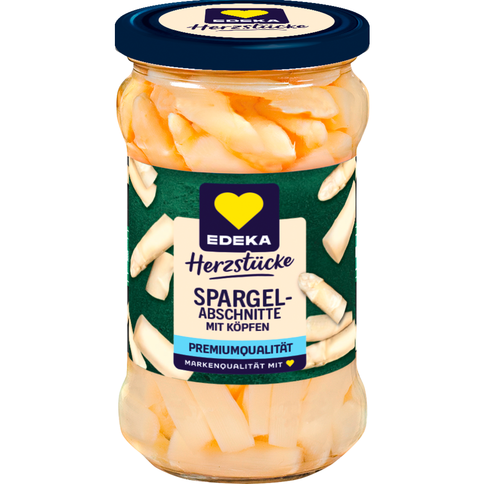 Spargelabschnitte mit Köpfen