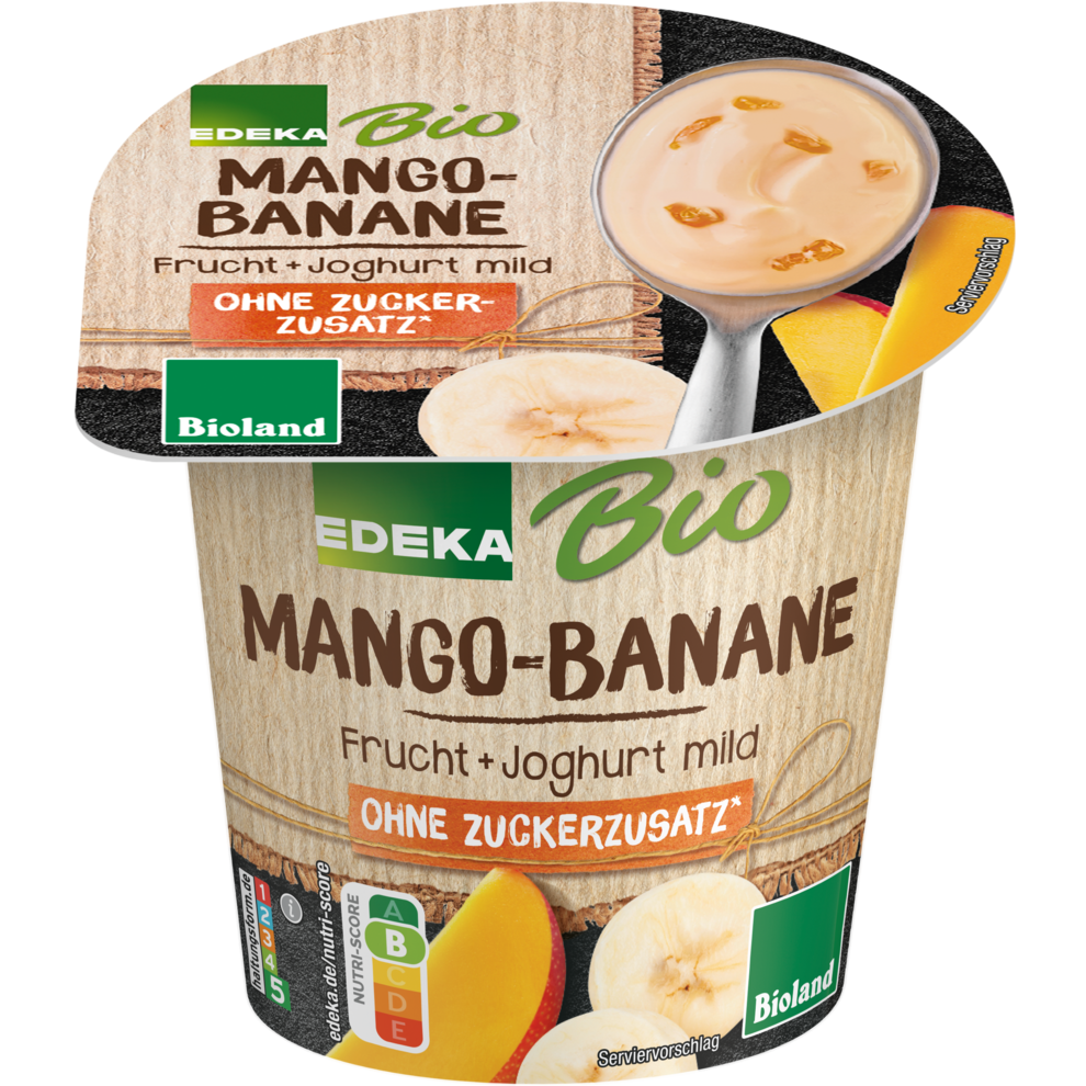 Fruchtjoghurt 3,8% Fett ohne Zuckerzusatz Mango-Banane