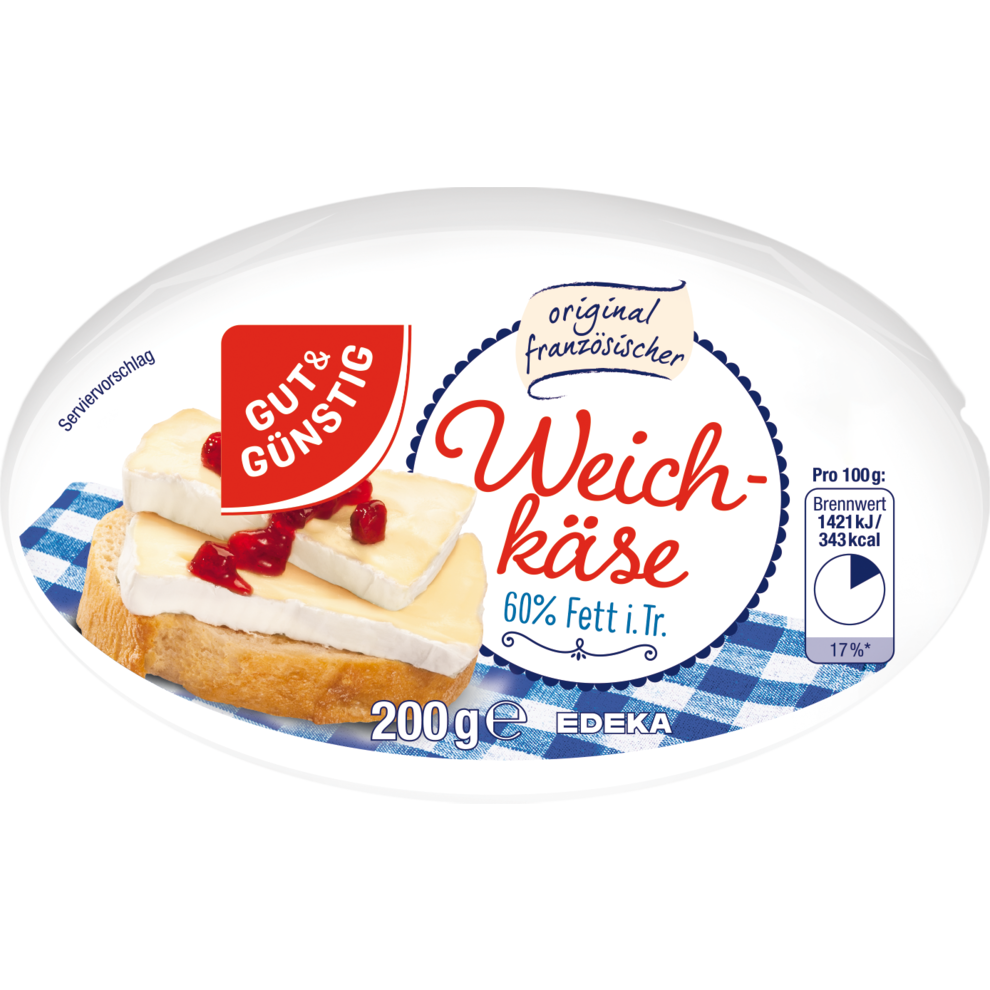 Französischer Weichkäse 60% Fett i.Tr.