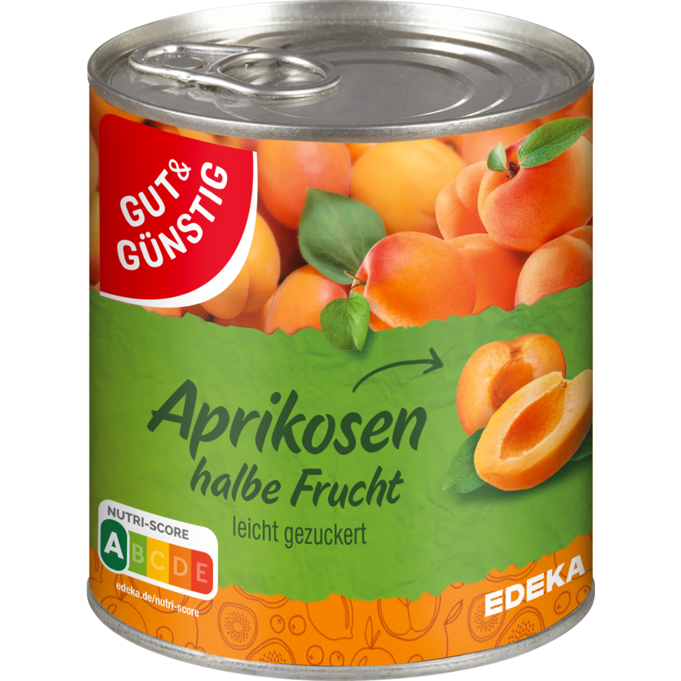 Aprikosen, halbe Frucht