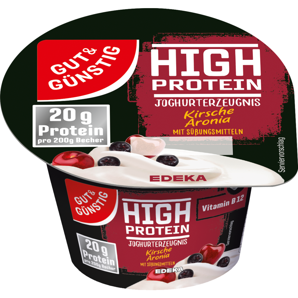 Proteinjoghurt Kirsche-Aronia