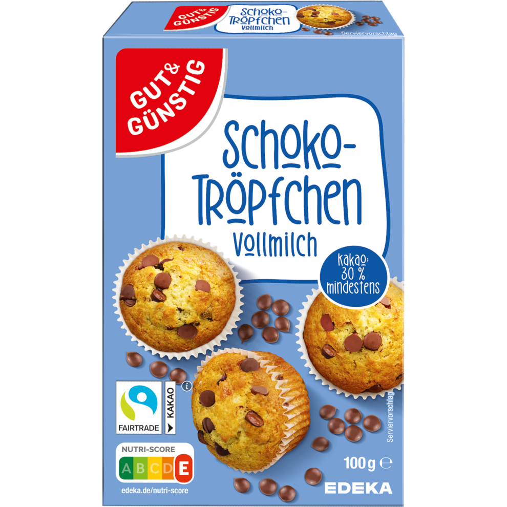 Faitrade Schokotröpfchen, Vollmilchschokolade