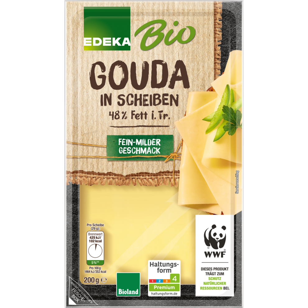 Gouda in Scheiben 48% Fett i. Tr.