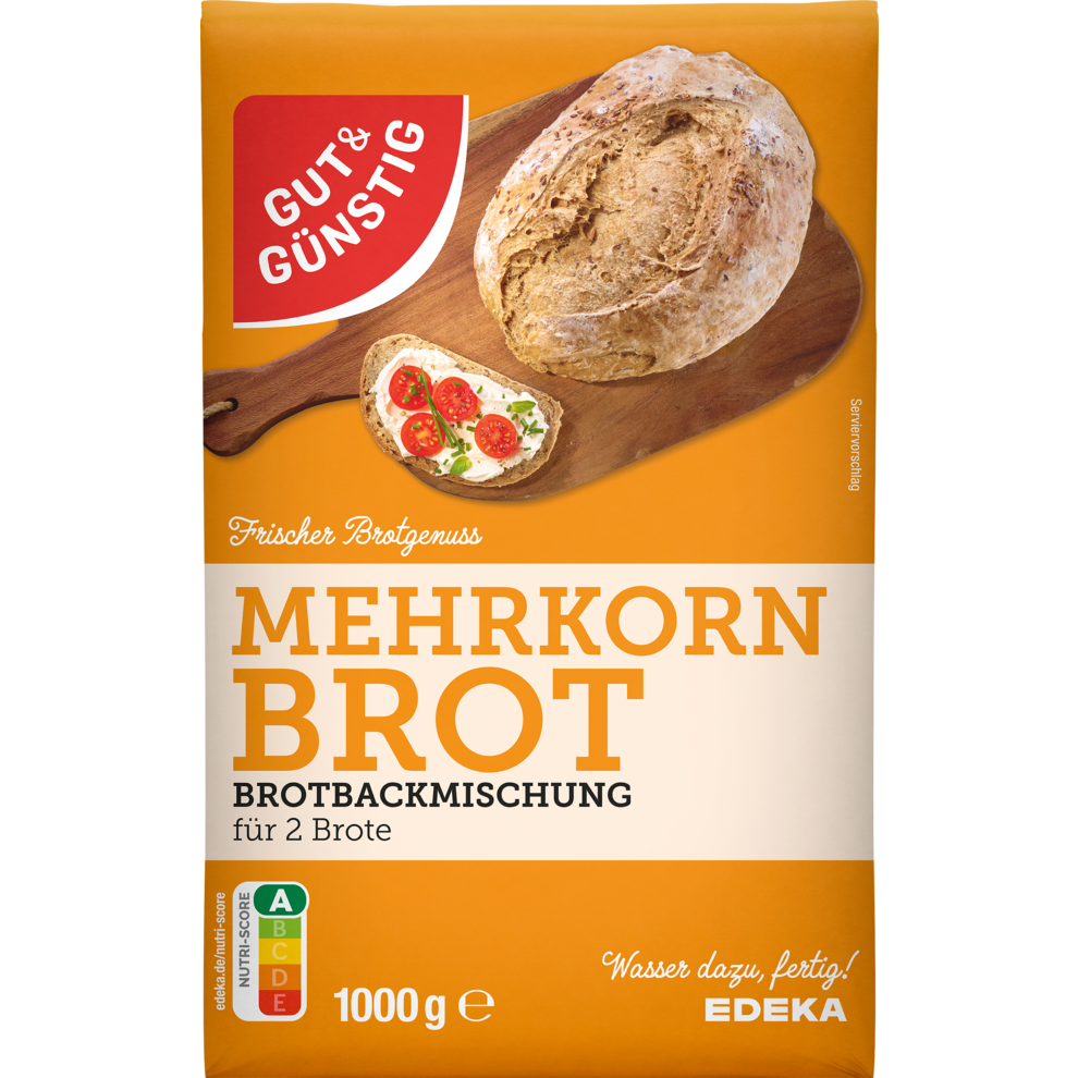 Brotbackmischung Mehrkornbrot