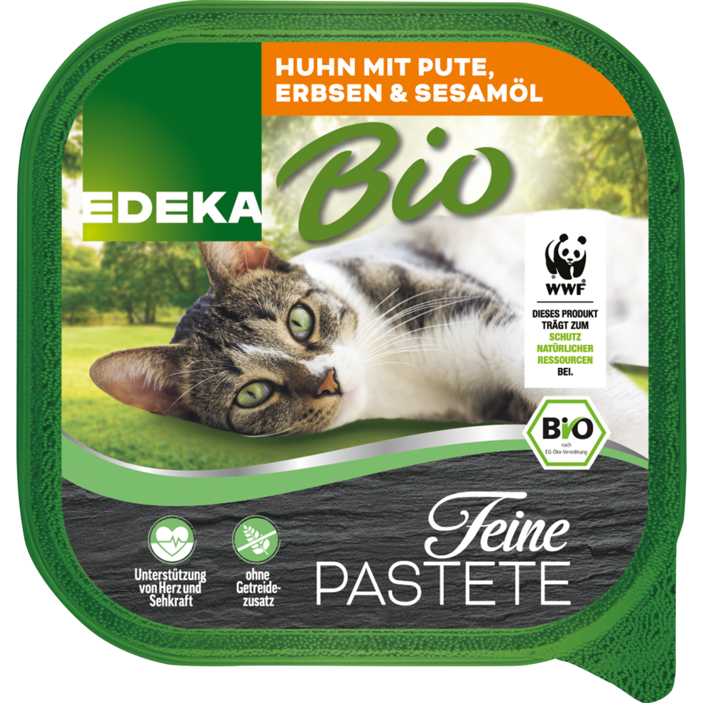 Feine Pastete Huhn mit Pute, Erbsen & Sesamöl