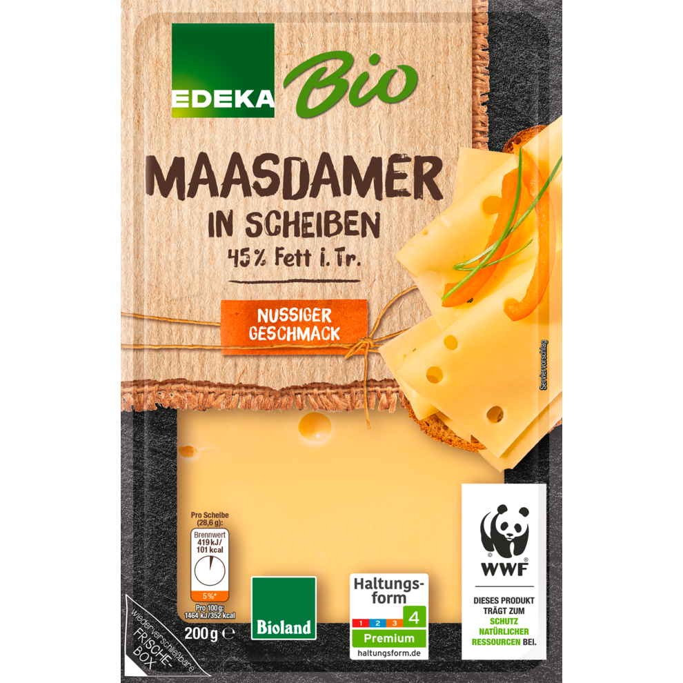Maasdamer in Scheiben 45% Fett i. Tr.