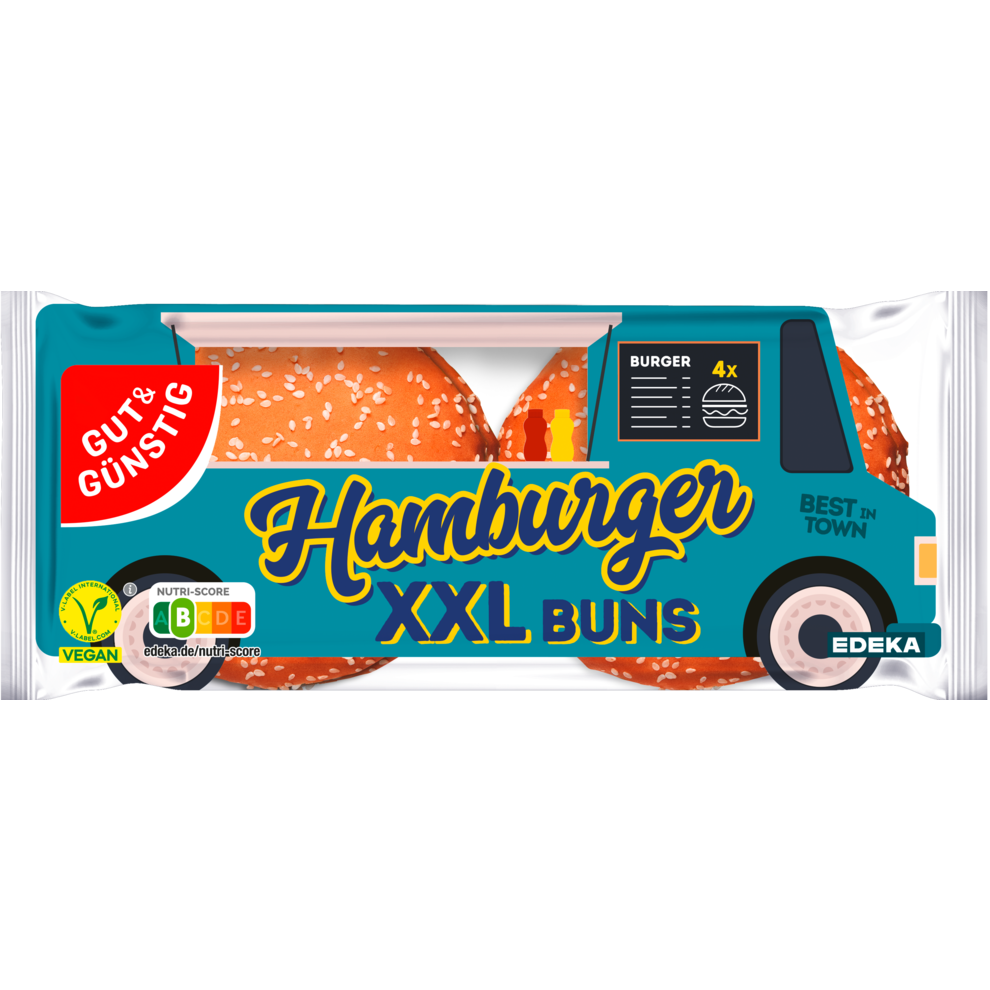 XXL Hamburger Buns mit Sesam