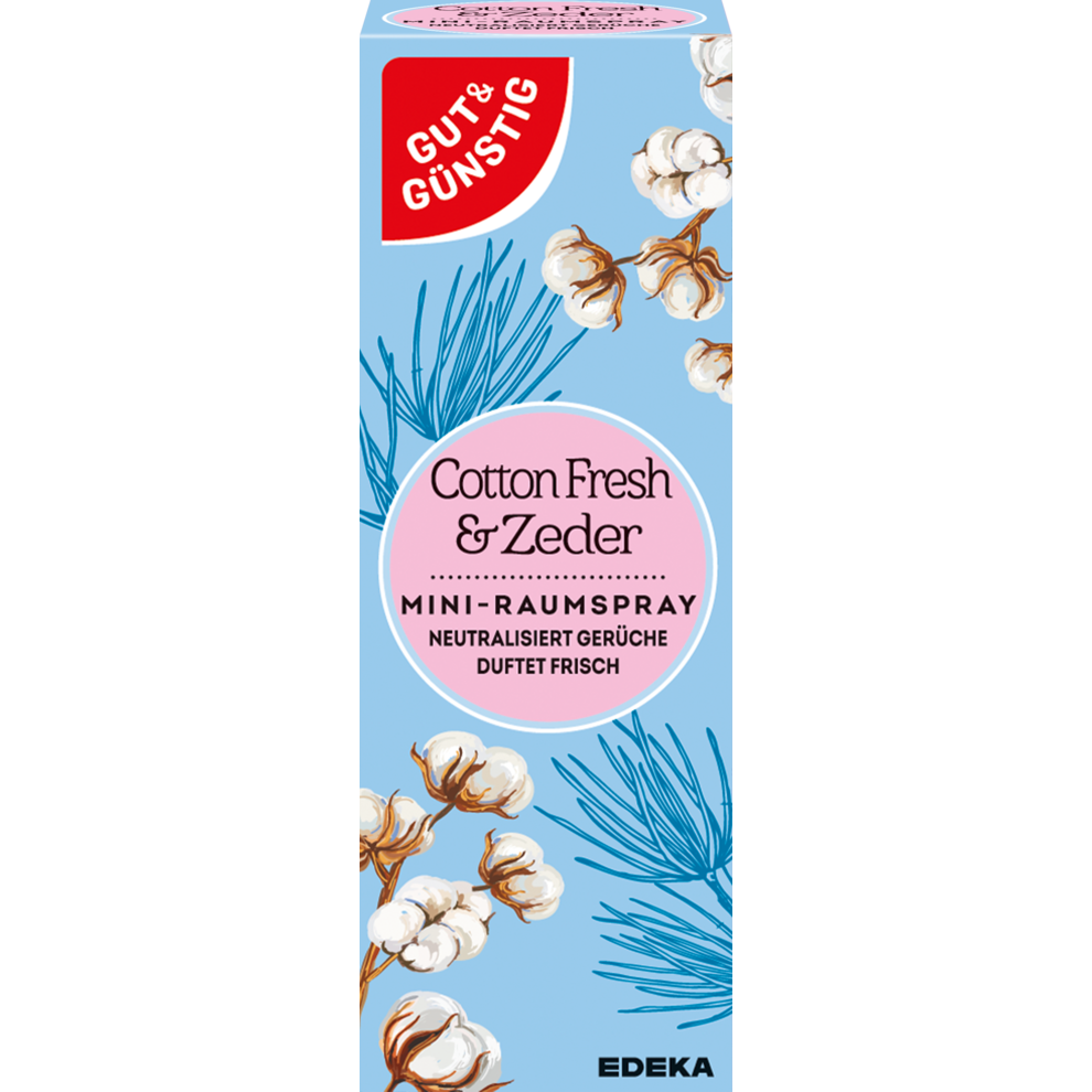 Mini-Raumspray Cotton Fresh & Zeder Nachfüller