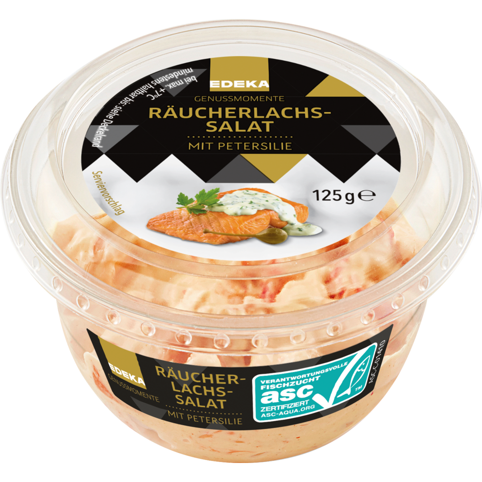 Räucherlachssalat mit Petersilie