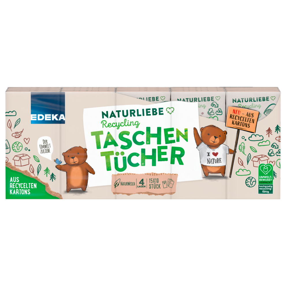 Naturliebe Recycling Taschentücher