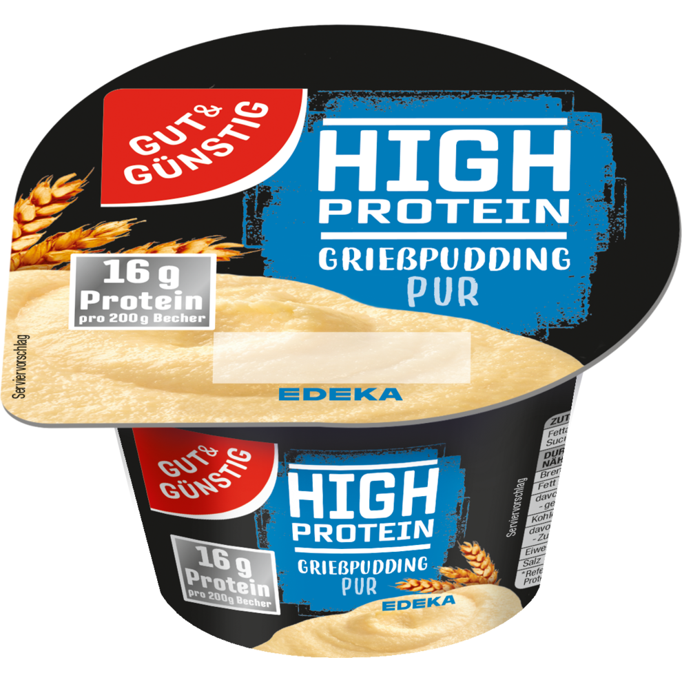 Proteingrießpudding Pur