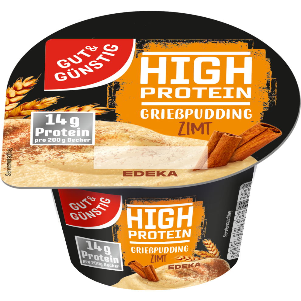 Proteingrießpudding Zimt