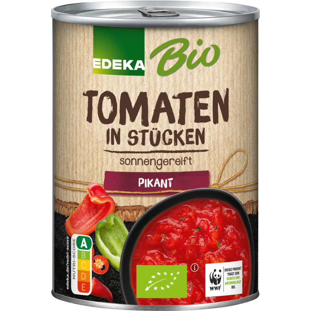 Tomaten in Stücken, pikant