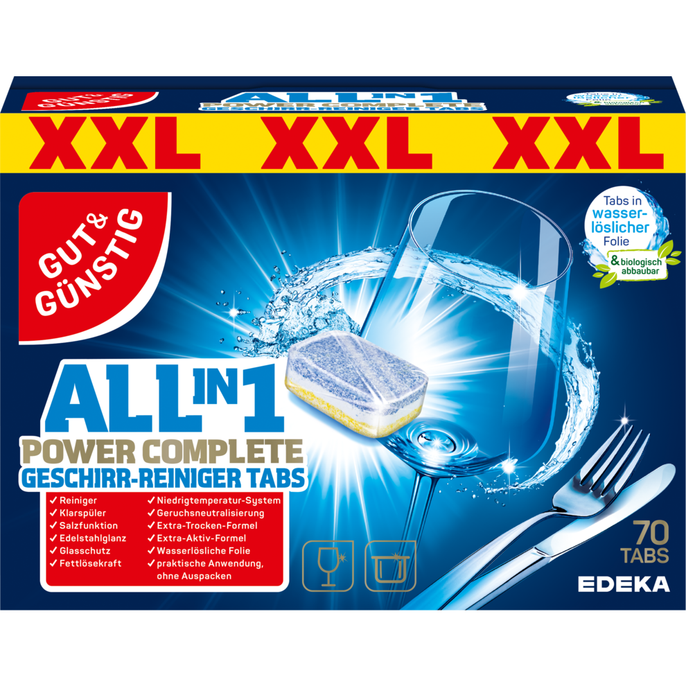 All-in-One Geschirrreiniger Tabs XXL