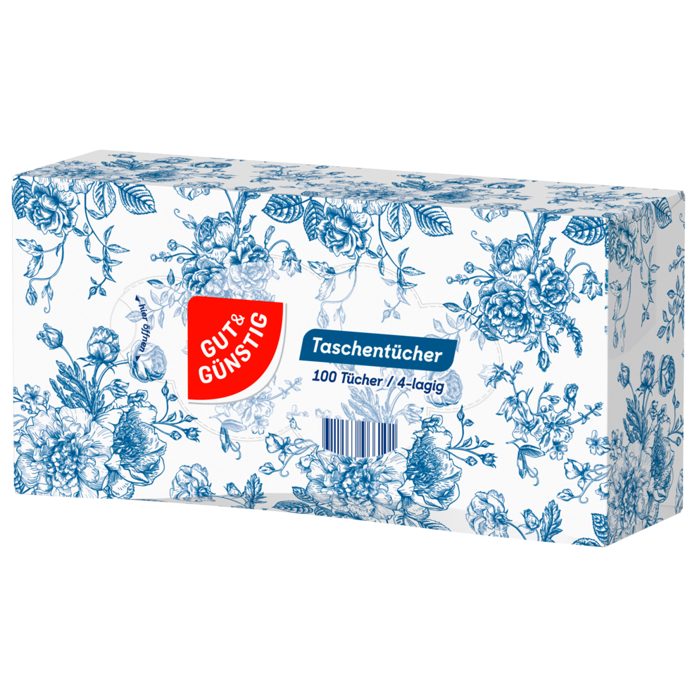 GUT&GÜNSTIG Taschentuchbox 100 Blatt, Papiertaschentücher, Hygiene, Drogerie, Alle Produkte, Online bestellen