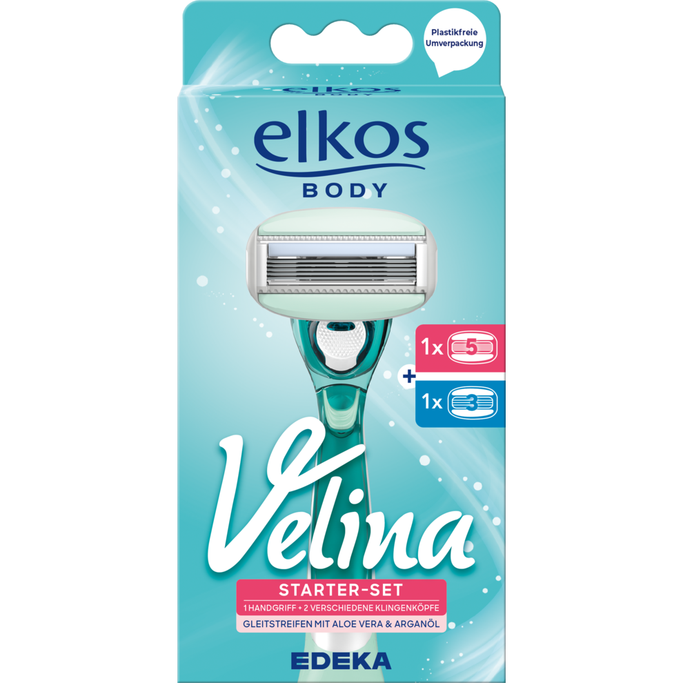 Damen Rasierer Velina Starterkit (3- & 5-Klingen Ersatzklinge)