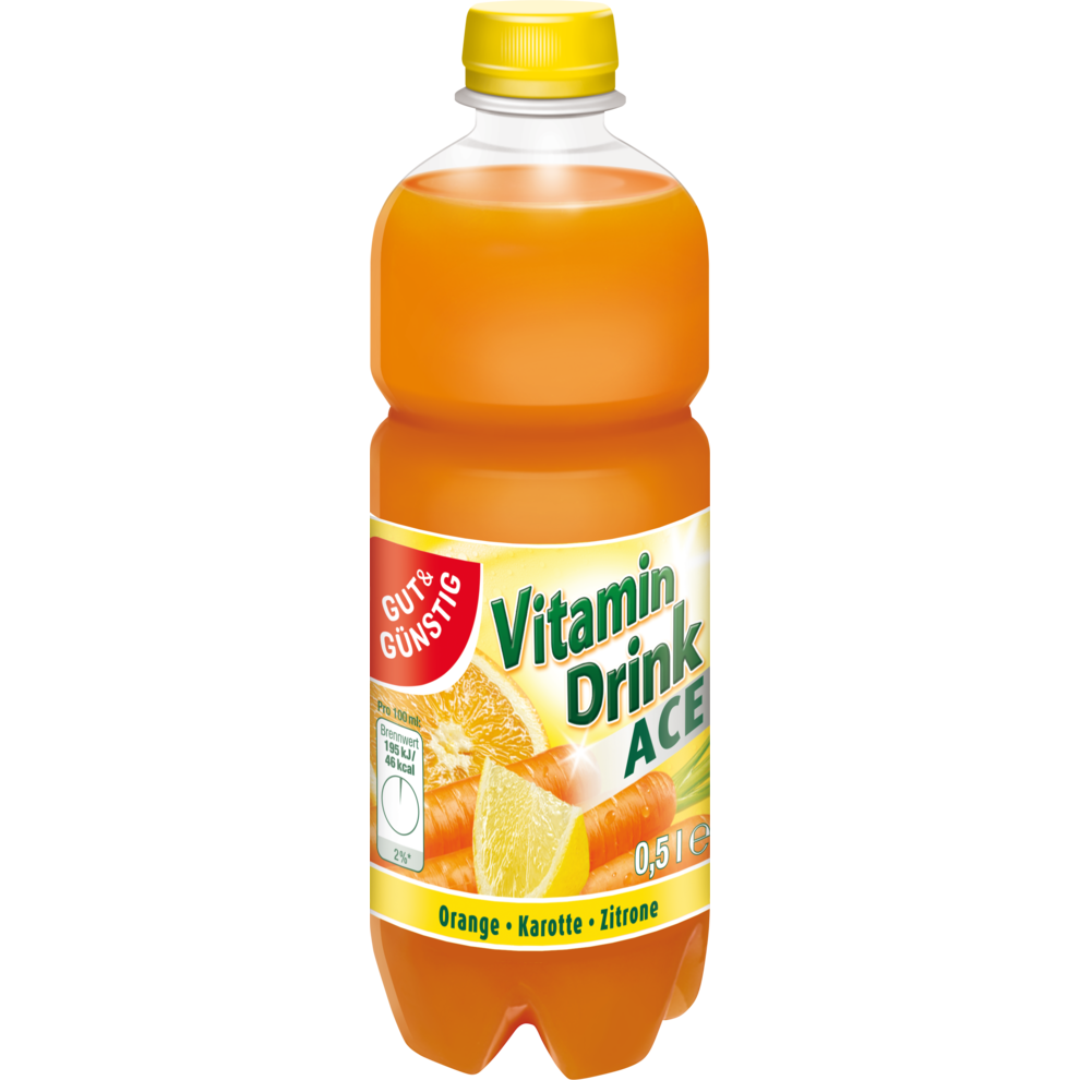 Five Ace Food & Drinks Vitamindrink ACE Orange, Karotte, Zitrone | EDEKA