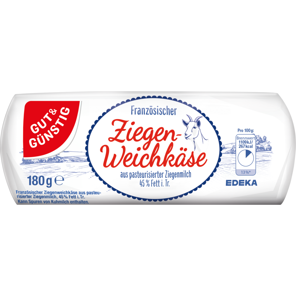 Französischer Ziegenweichkäse 45% Fett i.Tr.