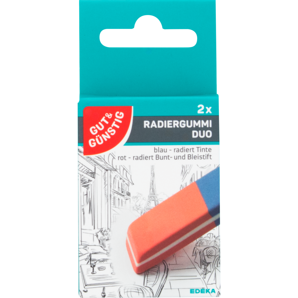 Radiergummi Duo