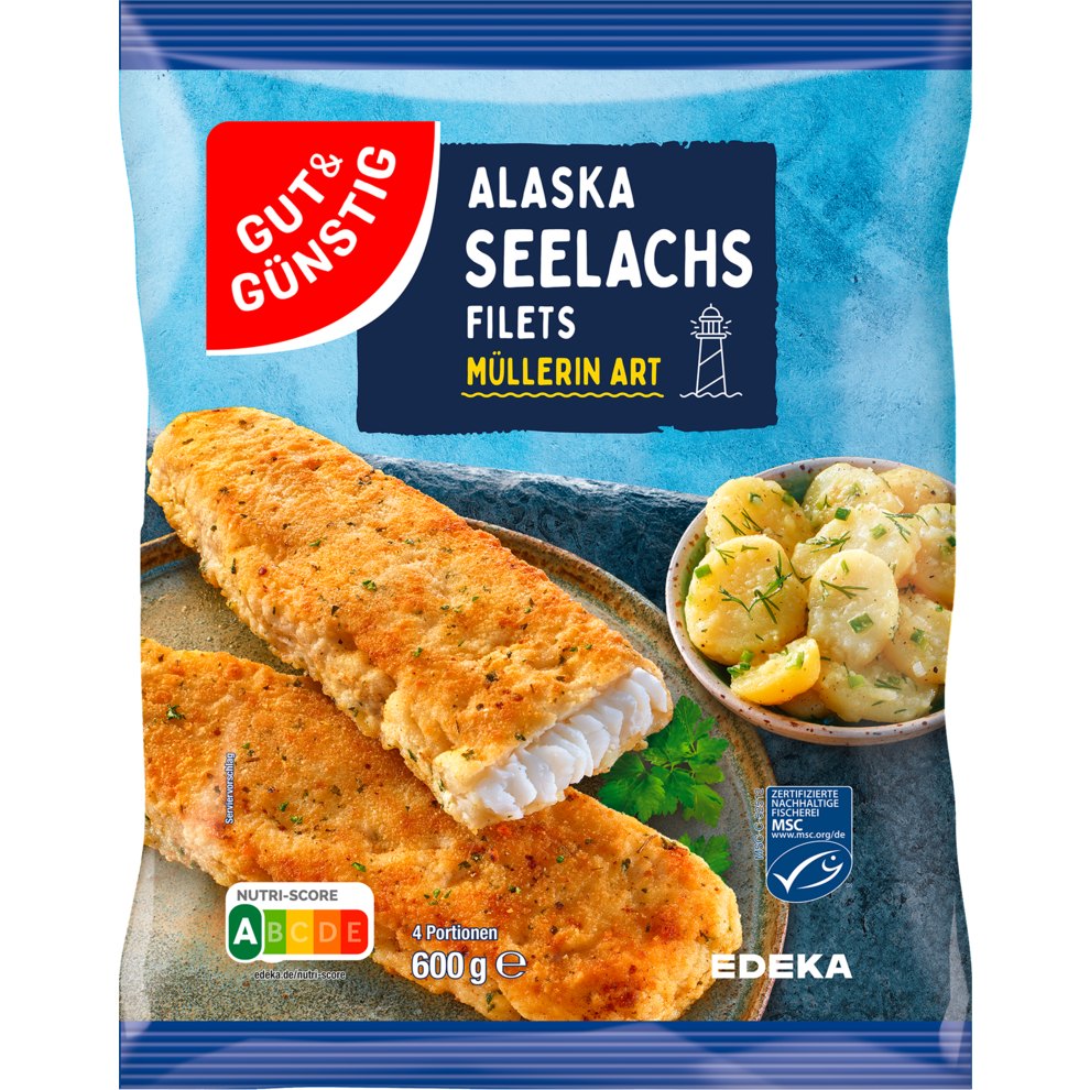 Alaska-Seelachsfilets "Müllerin Art"
