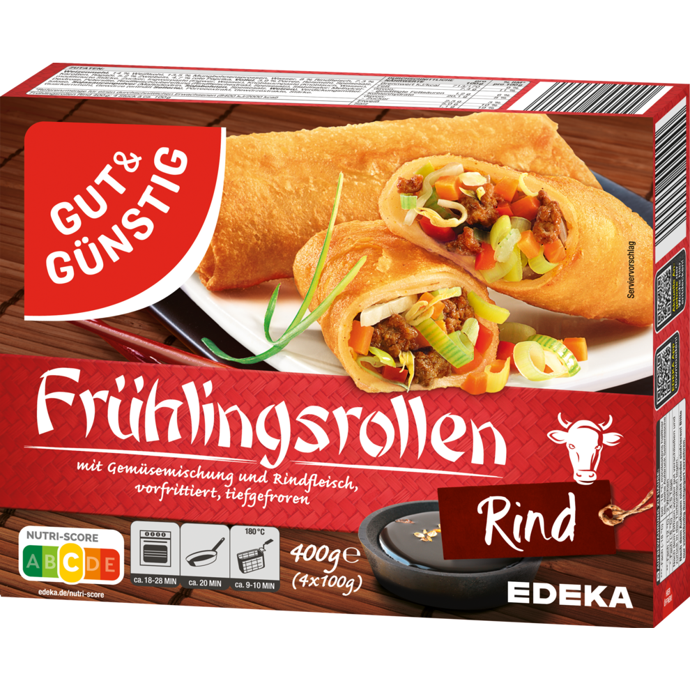 Frühlingsrollen mit Rind