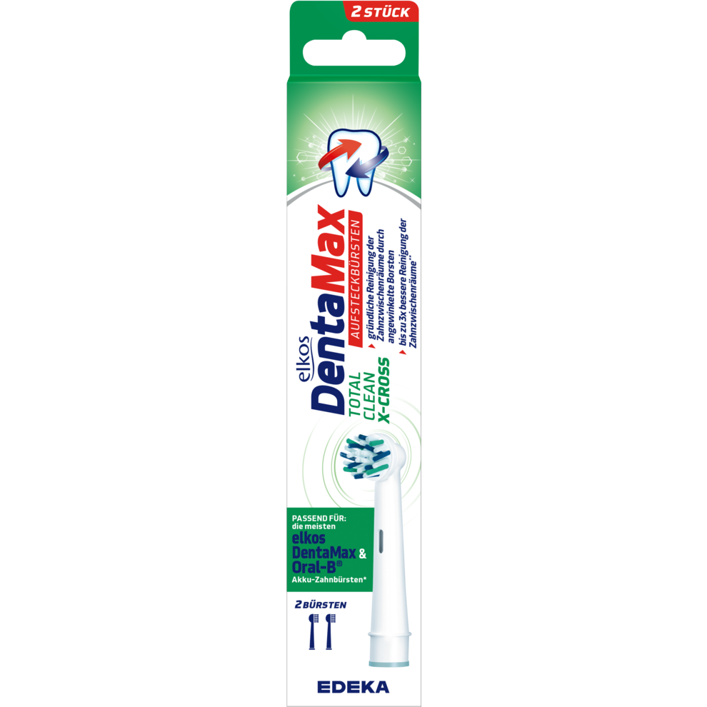 Aufsteckbürsten Total Clean X-Cross