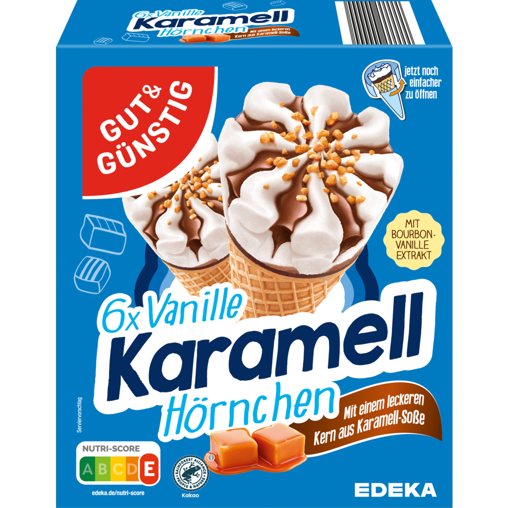 Vanille-Karamell-Hörnchen, 6 Stück