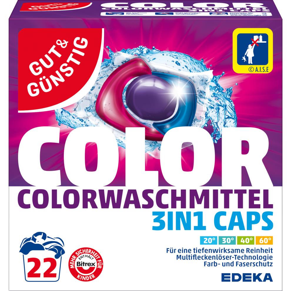 Colorwaschmittel 3in1 Caps