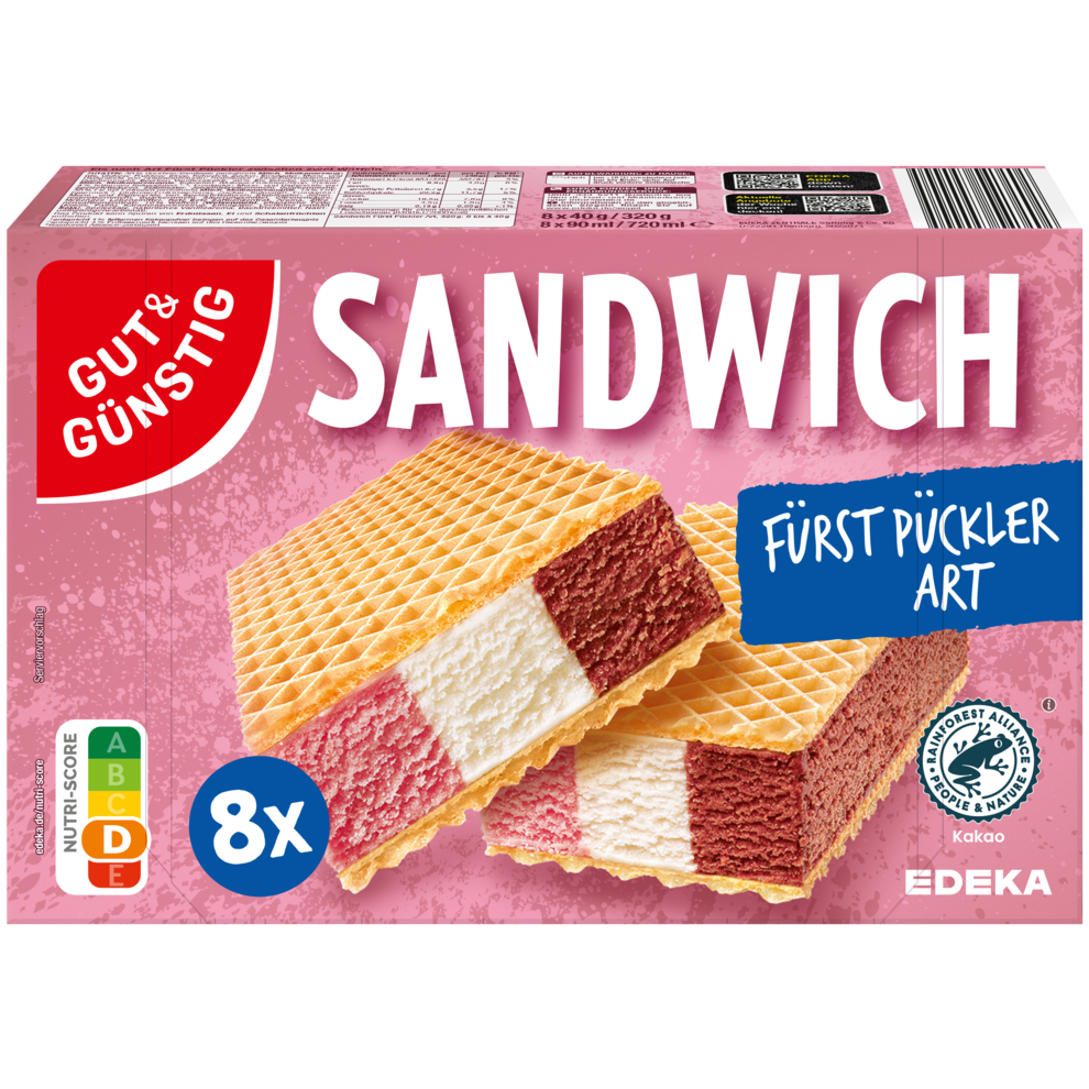 Sandwich Fürst-Pückler-Art, 8 Stück