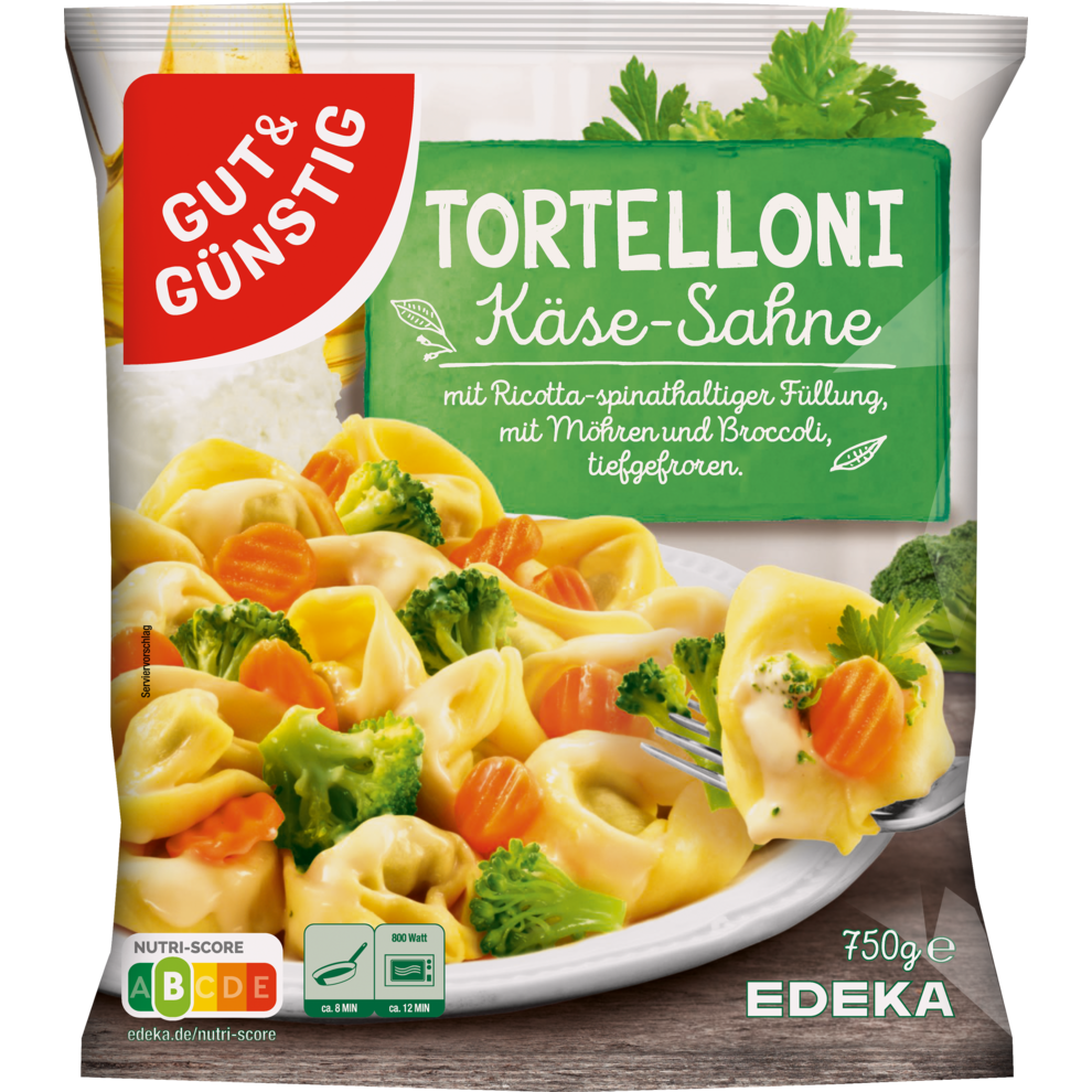 Tortelloni Käse-Sahne