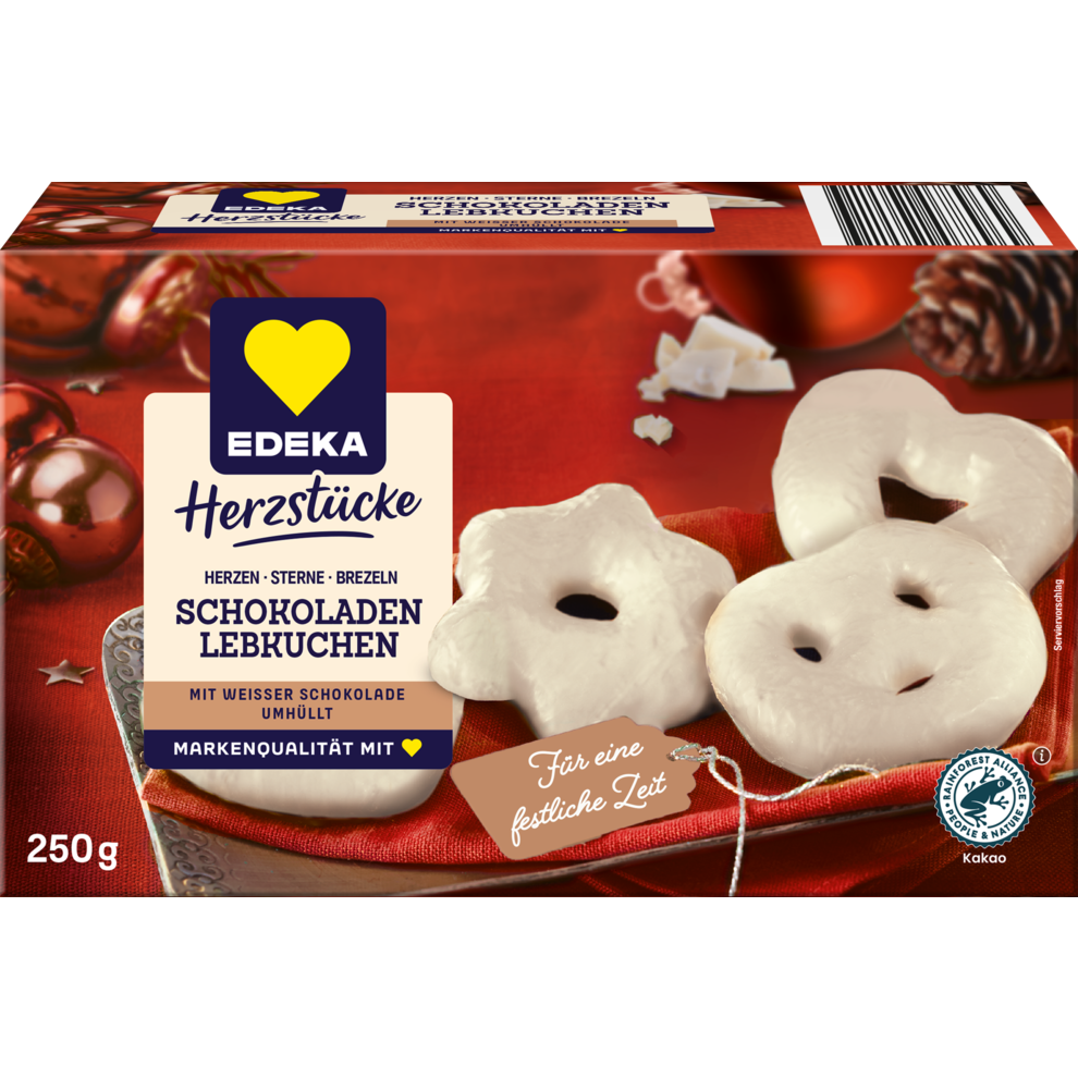 Lebkuchen mit weißer Schokolade