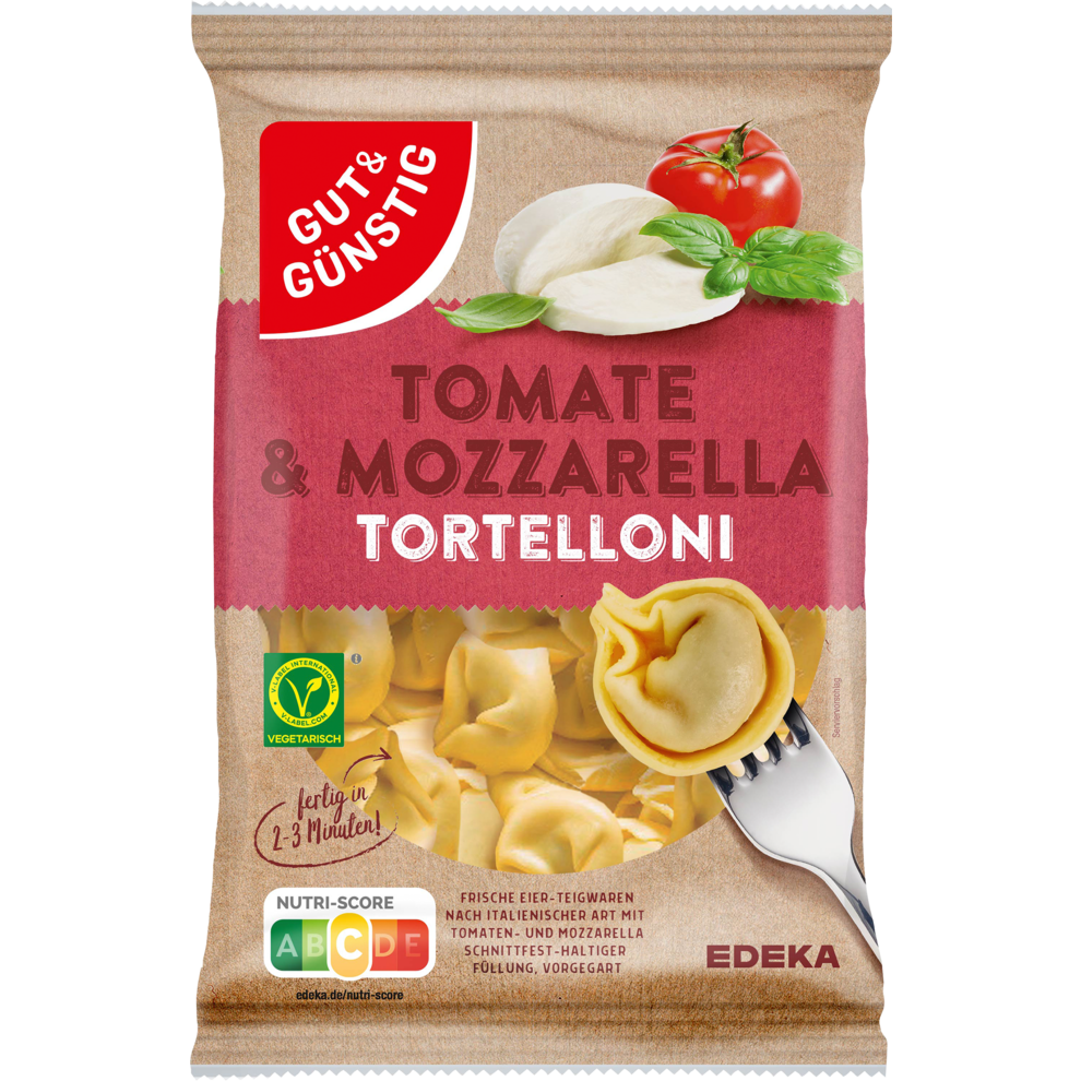Tortelloni mit Tomate-Mozzarella