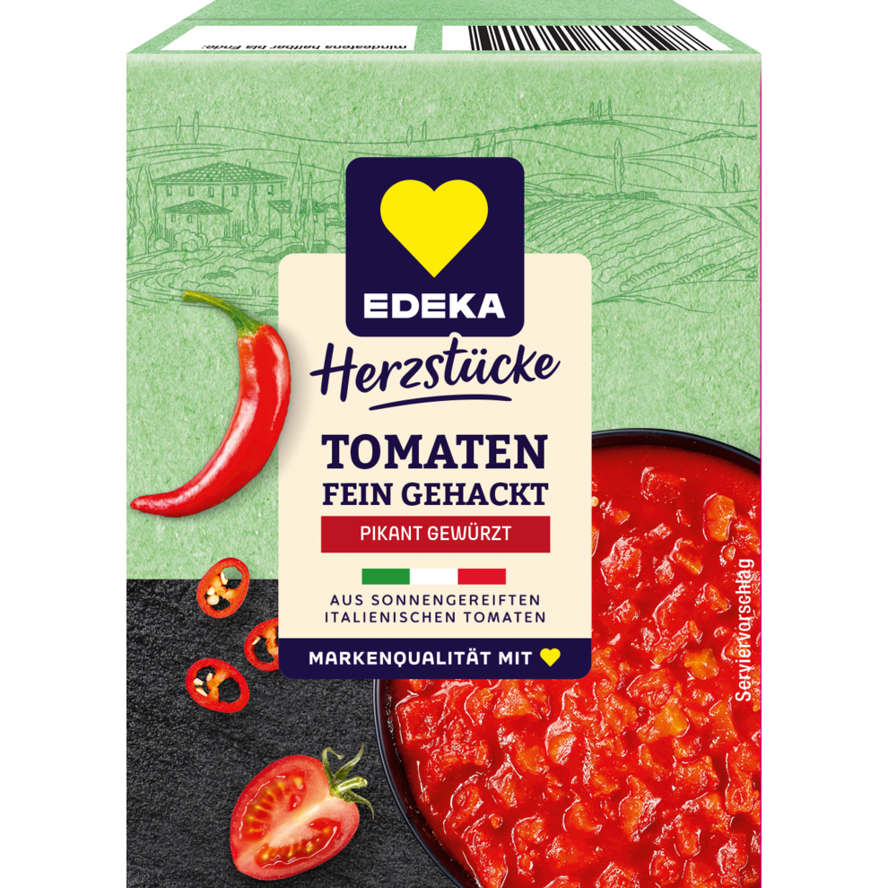 Tomaten fein gehackt, pikant